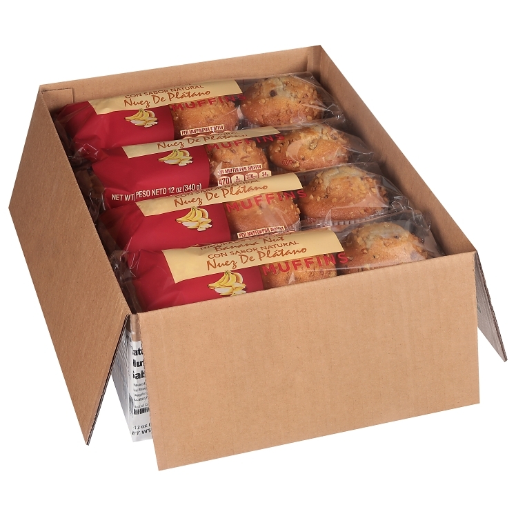 OTIS SPUNKMEYER TRAY PACK BANANA NUT MUFFIN 4 OZ FROZEN
