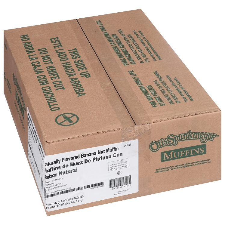 OTIS SPUNKMEYER TRAY PACK BANANA NUT MUFFIN 4 OZ FROZEN