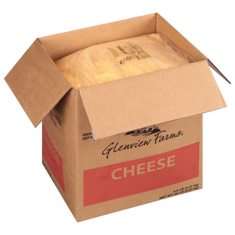 GLENVIEW FARMS MILD CHEDDAR CHEESE SHREDDED FANCY