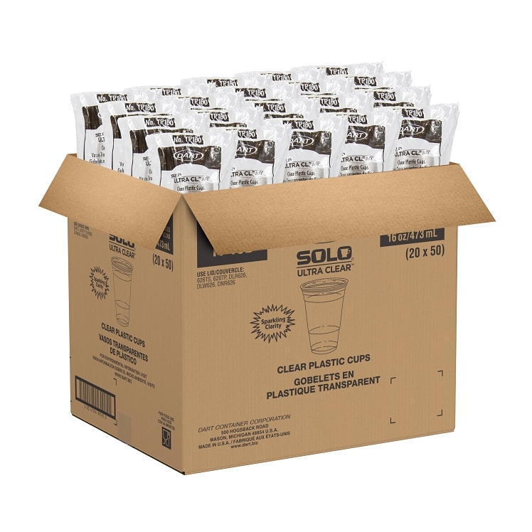 DART DART COLD CUP PLASTIC CLEAR 16 OZ TP16