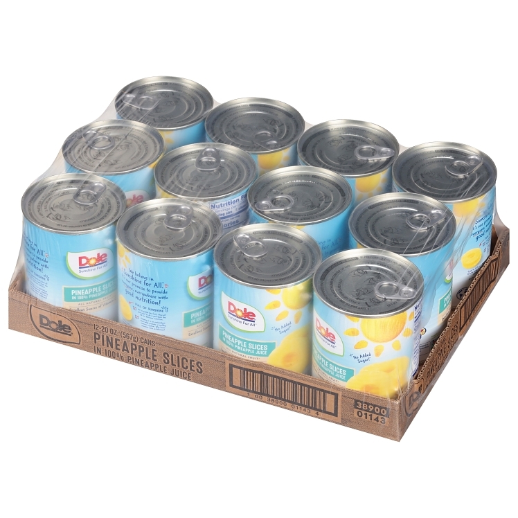 DOLE PACKAGED DOLE PINEAPPLE SLICES IN JUICE