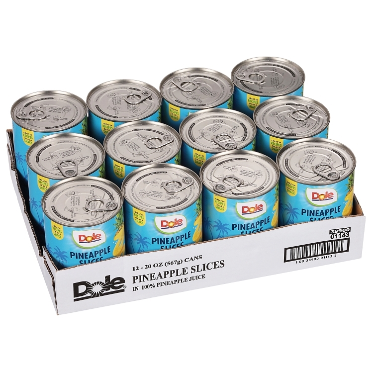 DOLE PACKAGED DOLE PINEAPPLE SLICES IN JUICE