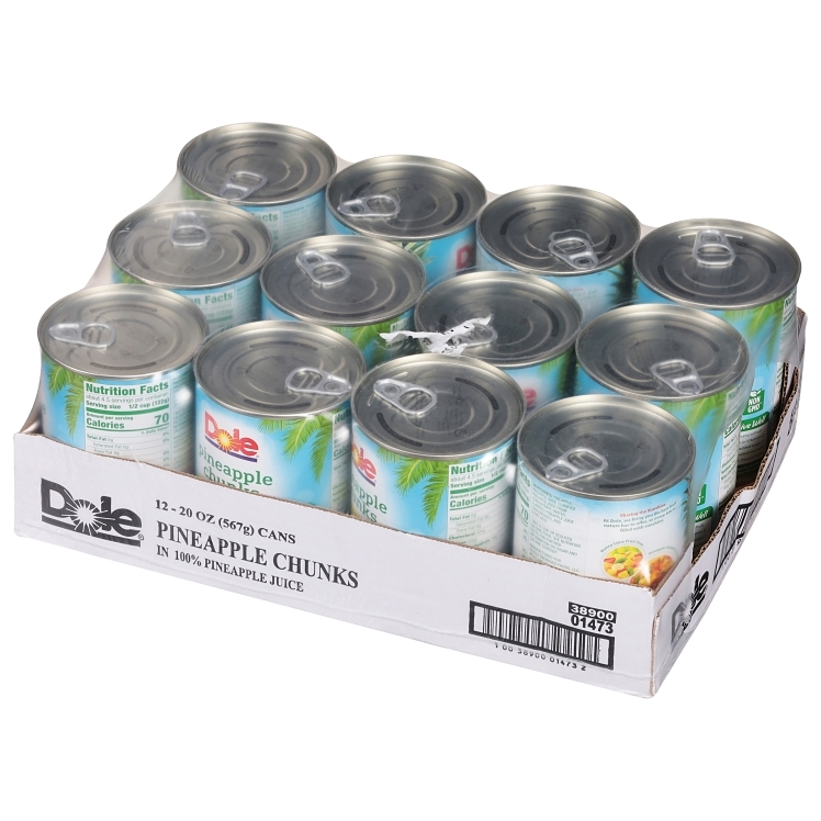 DOLE PACKAGED DOLE PINEAPPLE CHUNKS