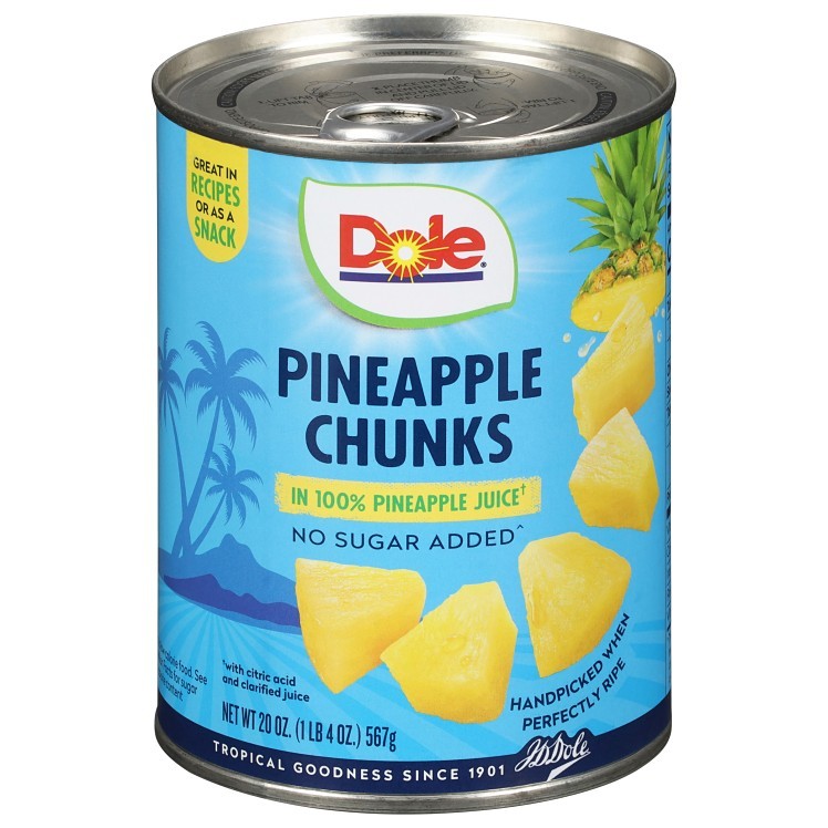 DOLE PACKAGED DOLE PINEAPPLE CHUNKS