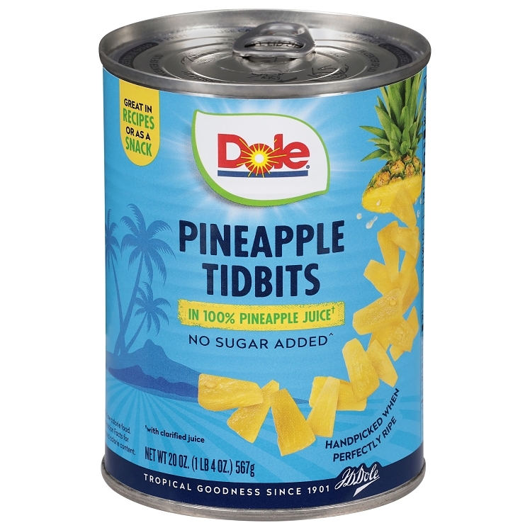 DOLE PINEAPPLE TIDBITS
