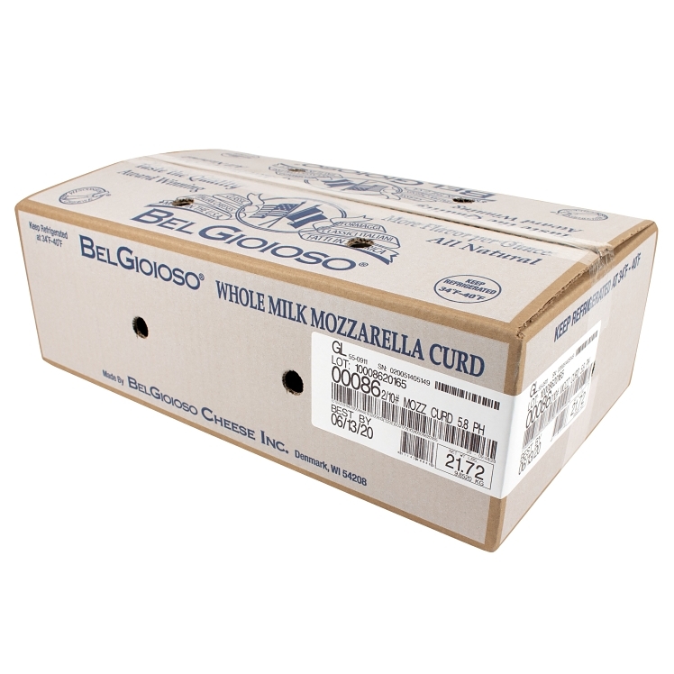 BELGIOIOSO CHEESE MOZZARELLA CURD WHOLE MILK DRY