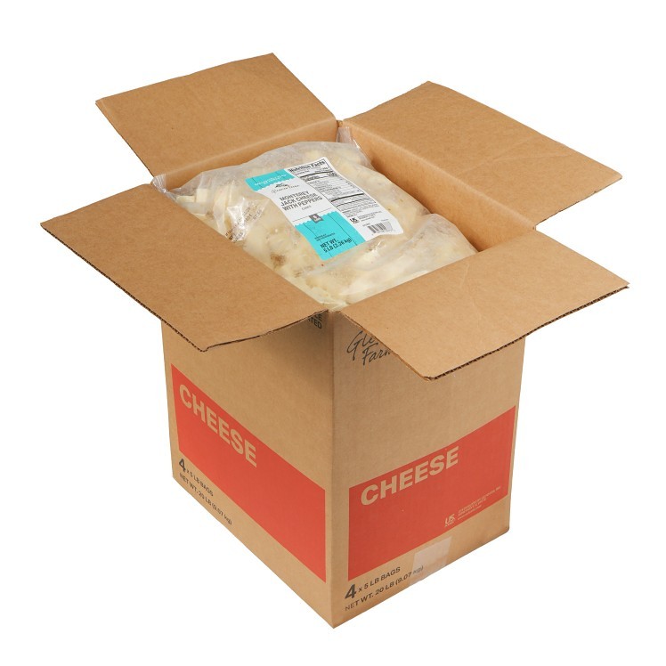 GLENVIEW FARMS CHEESE PEPPER JACK CUBE 0.75 PROCESSED