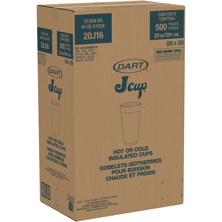 DART FOAM CUPS 20 OZ