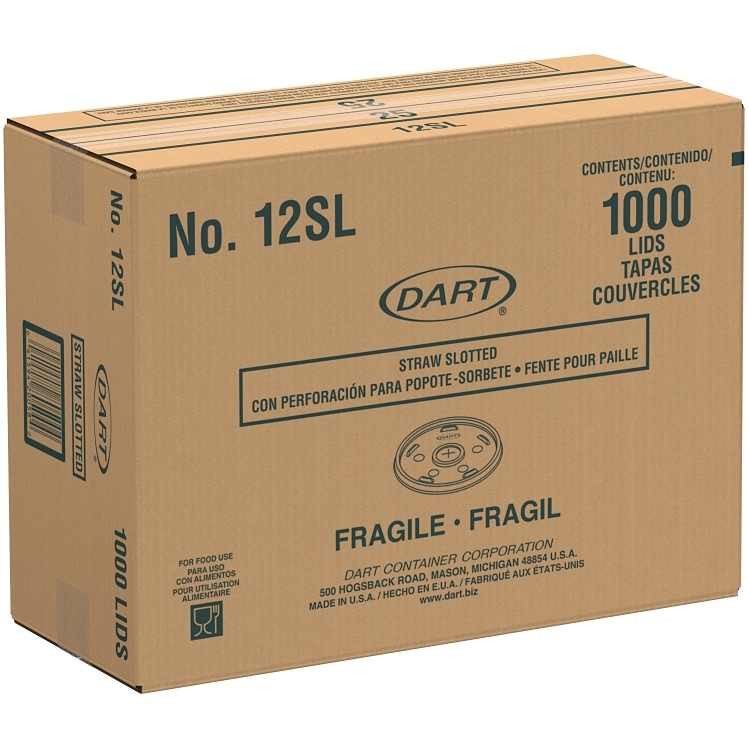 DART LID CUP 10-14 OZ STRAW SLOTTED
