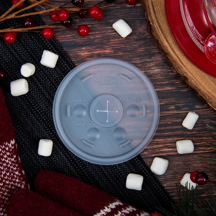 DART LID CUP 10-14 OZ STRAW SLOTTED