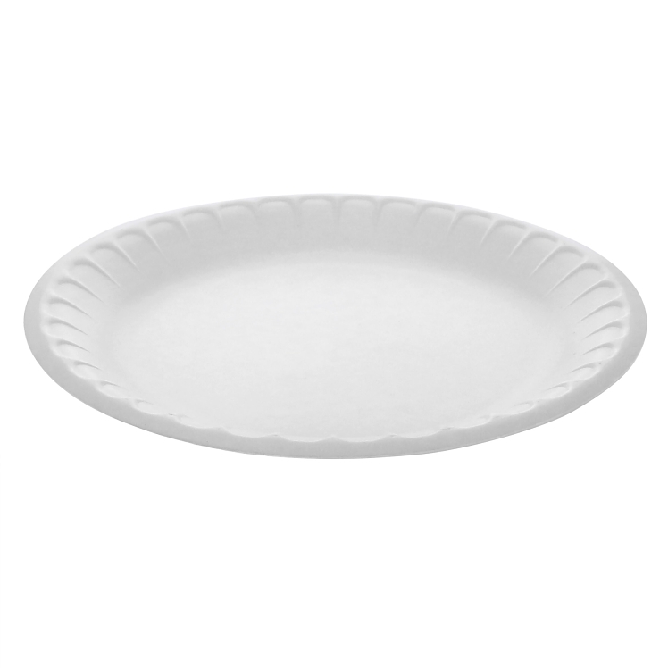 PACTIV WHITE NON-LAMINATED FOAM PLATES 9 INCH