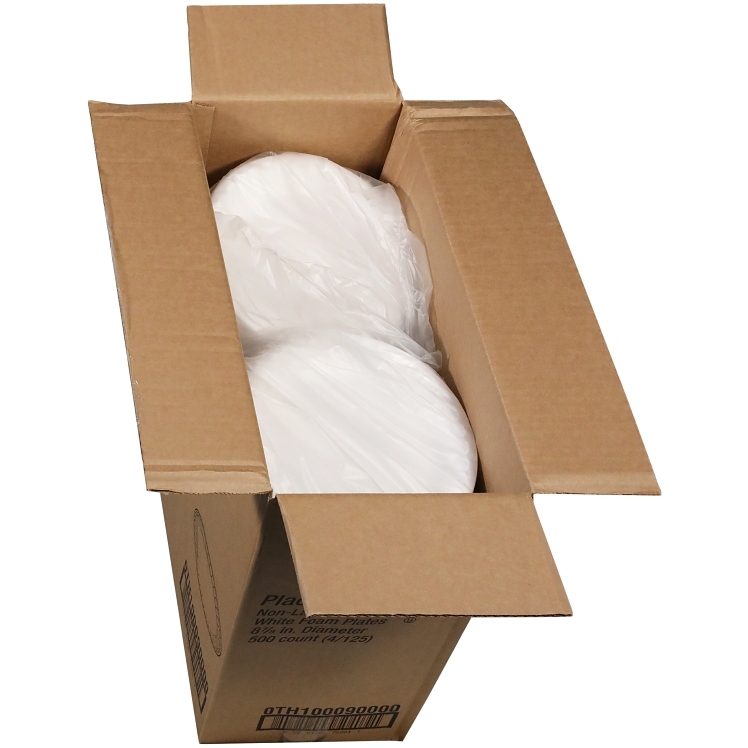 PACTIV WHITE NON-LAMINATED FOAM PLATES 9 INCH