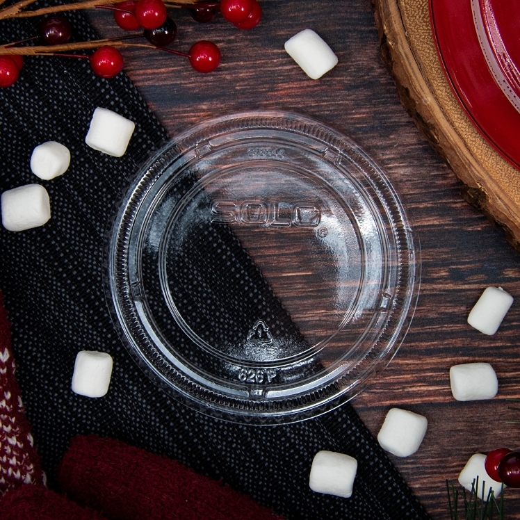 DART ULTRA CLEAR LID NO SLOT 16/24 OZ 626TP