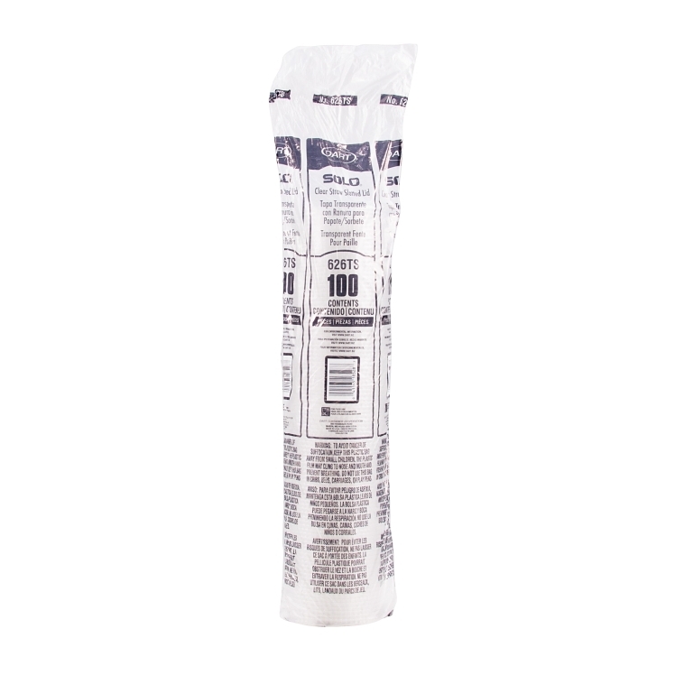 DART DART LID STRAW SLOT PLASTIC 626TS FOR 16 & 24 OZ