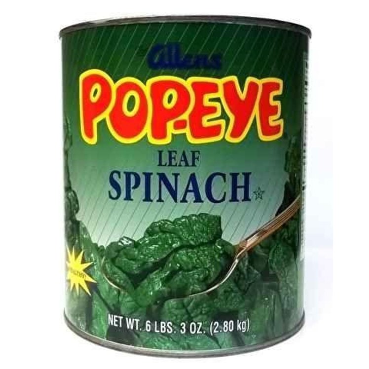 POPEYE SPINACH CURLY LEAF CANNED