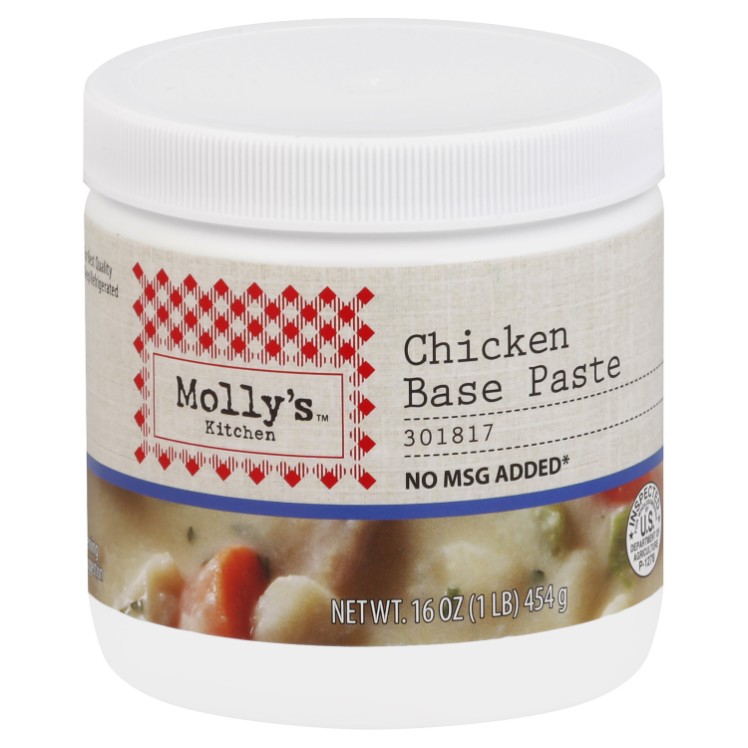 MOLLY'S KITCHEN CHICKEN PASTE NO MSG SHELF STABLE SOUP BASE JAR