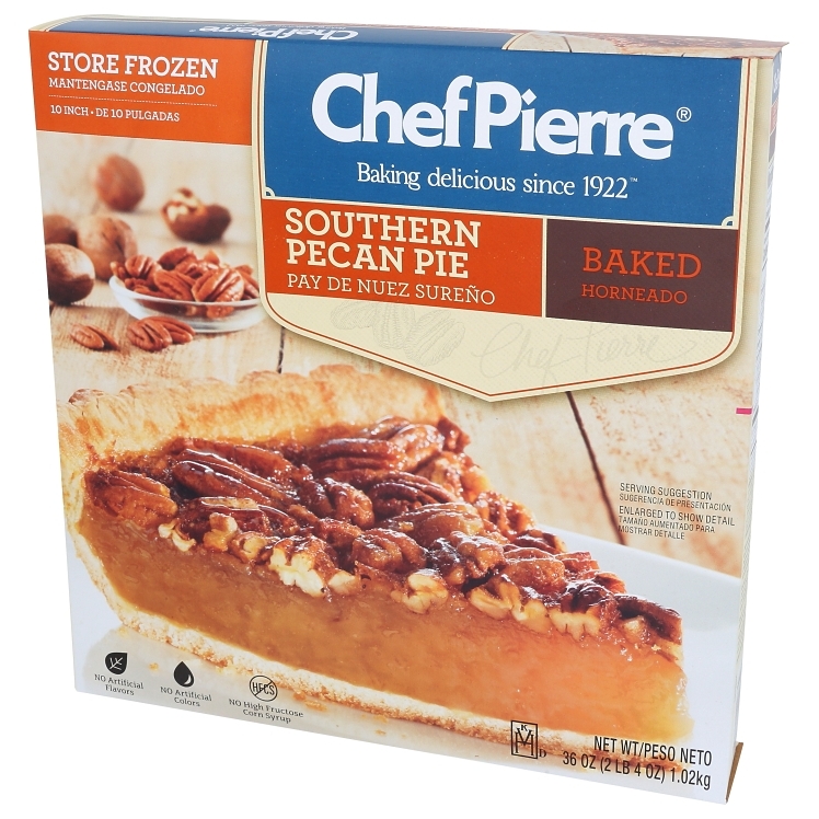 CHEF PIERRE TRADITIONAL PECAN PIE 10 INCH BAKED UNSLICED
