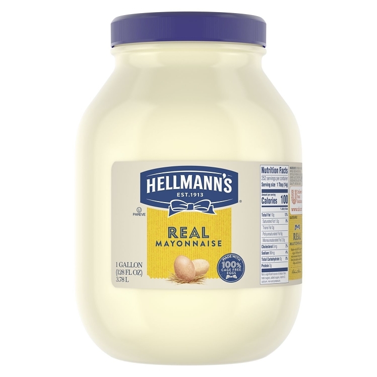 HELLMANN'S MAYONNAISE PLASTIC JUG SHELF ORIGINAL