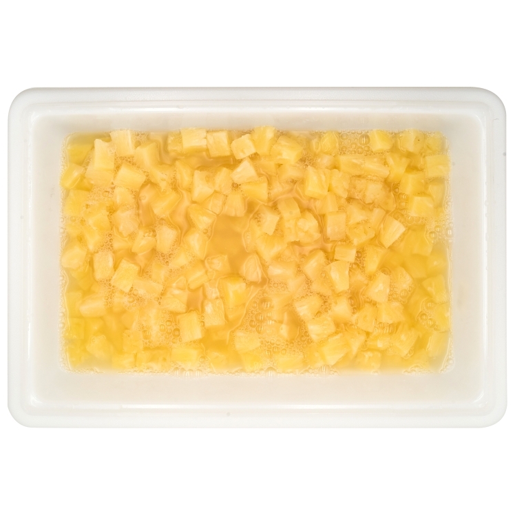 HARVEST VALUE PINEAPPLE CHUNK IN JUICE SHELF