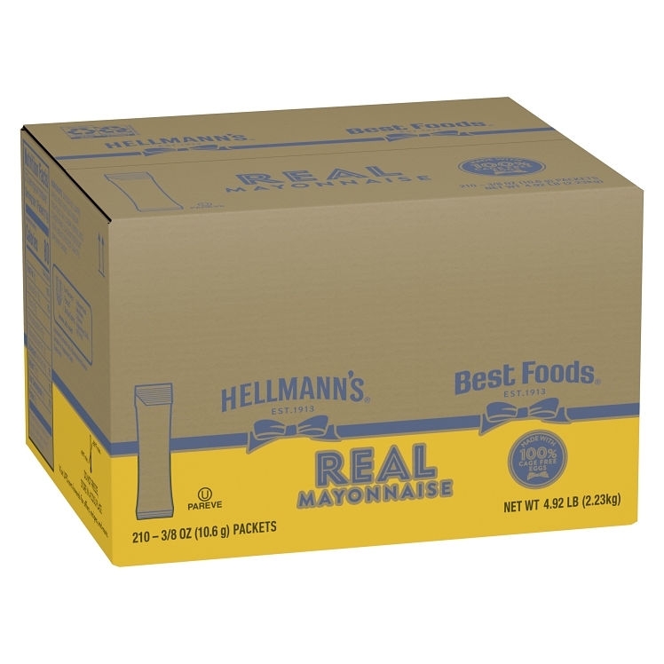 HELLMANS MAYONNAISE SINGLE SERVE POUCH