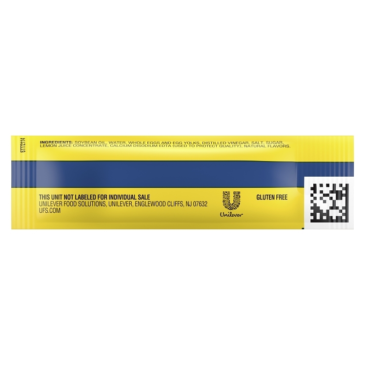 BEST FOODS STICK PACK MAYONNAISE PACKET