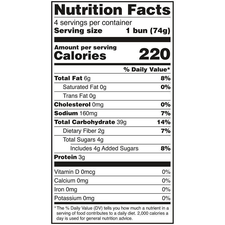 UDI'S CLASSIC HAMBURGER BUN GLUTEN FREE 8/4/2.75OZ FROZEN