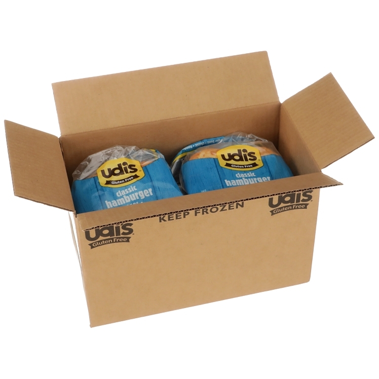 UDI'S CLASSIC HAMBURGER BUN GLUTEN FREE 8/4/2.75OZ FROZEN