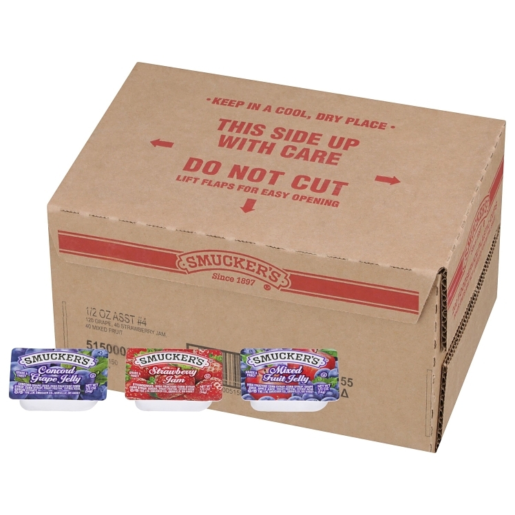 SMUCKER'S JELLY ASSORTED #4 SINGLE SERVE CUP