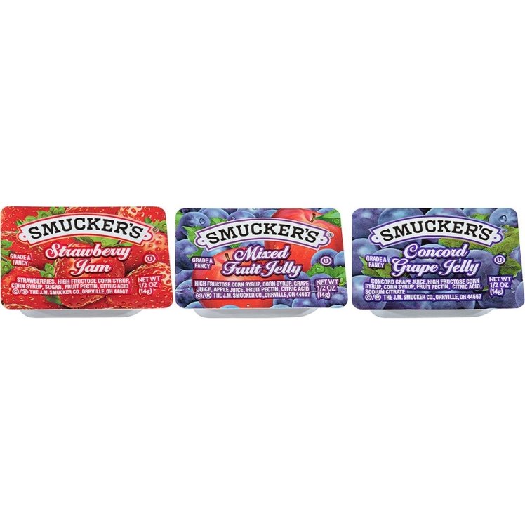 SMUCKER'S JELLY ASSORTED #4 SINGLE SERVE CUP
