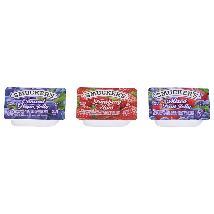 SMUCKER'S JELLY ASSORTED #4 SINGLE SERVE CUP
