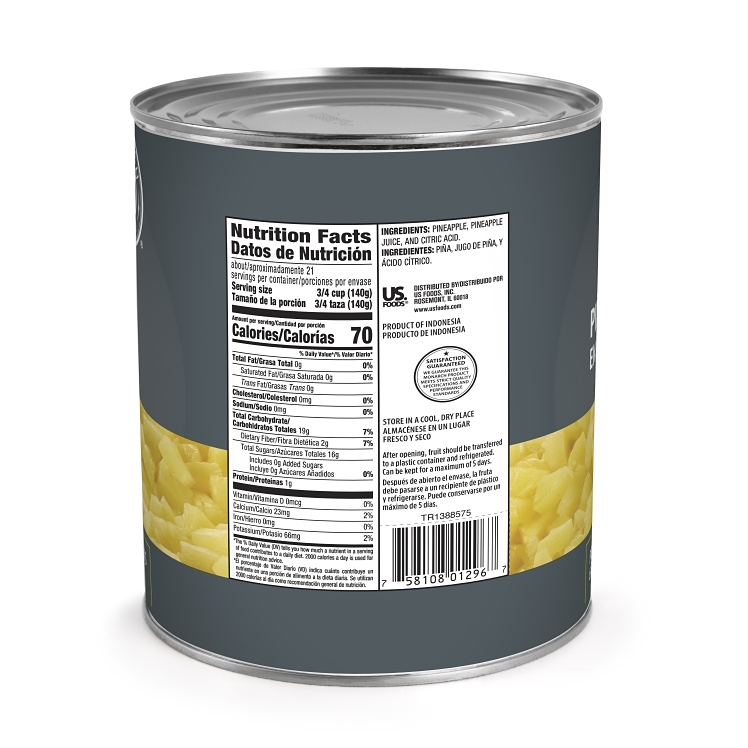 MONARCH PINEAPPLE TIDBIT IN JUICE CANNED
