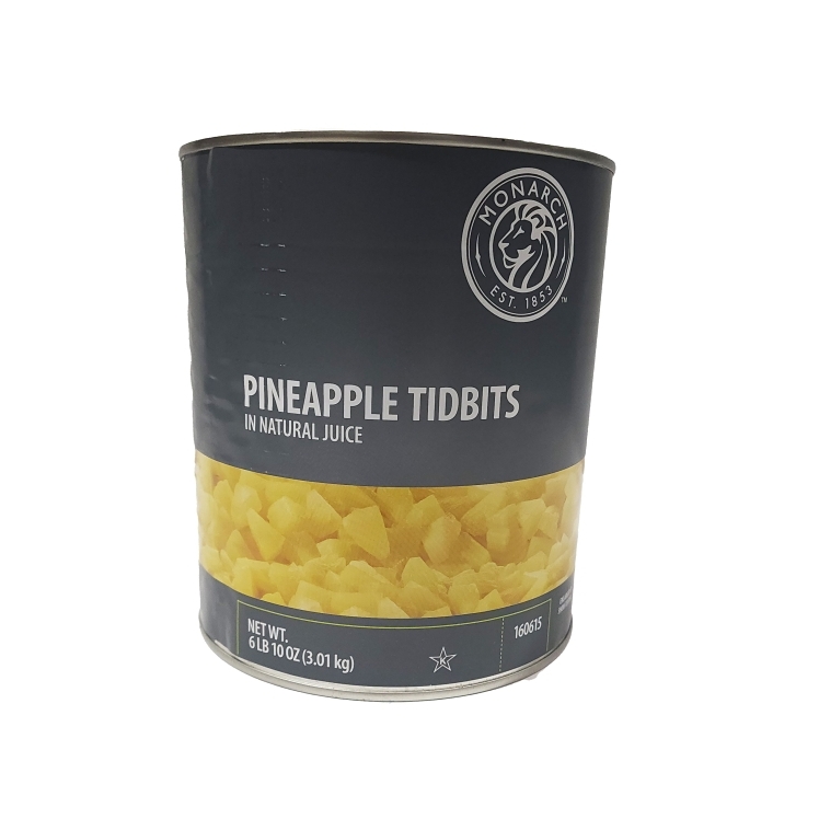 MONARCH PINEAPPLE TIDBIT IN JUICE CANNED