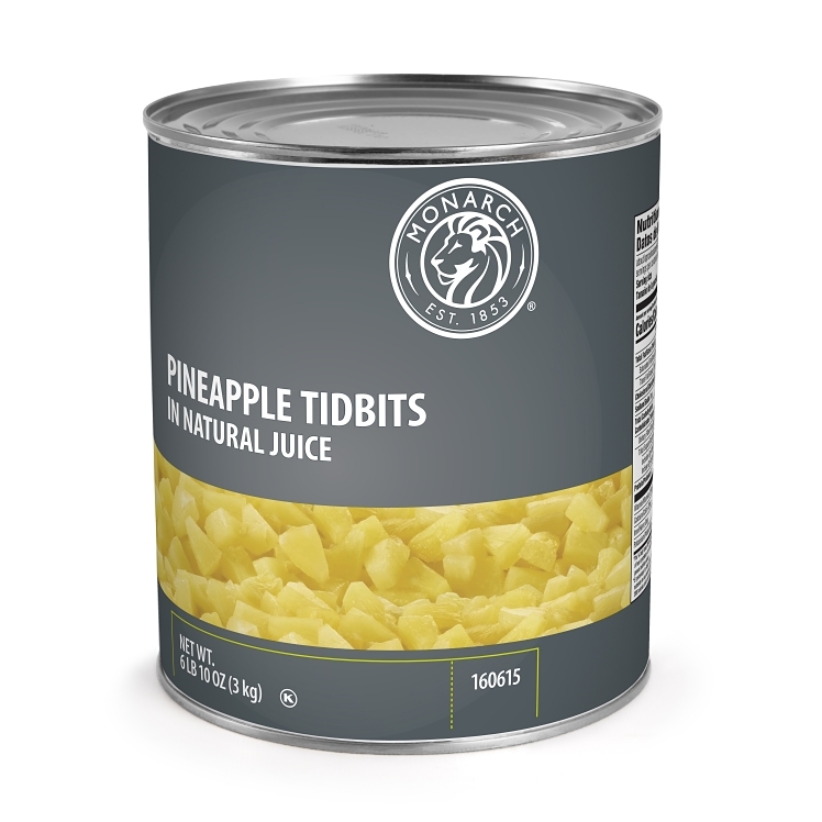 MONARCH PINEAPPLE TIDBIT IN JUICE CANNED