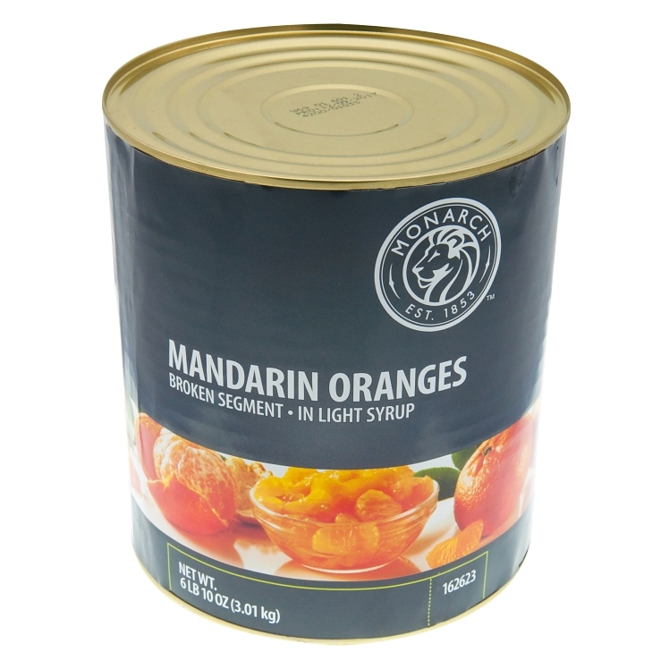 MONARCH ORANGE MANDARIN BROKEN SEGMENTS IN LIGHT SYRUP