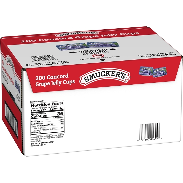 SMUCKER'S GRAPE JELLY CUPS