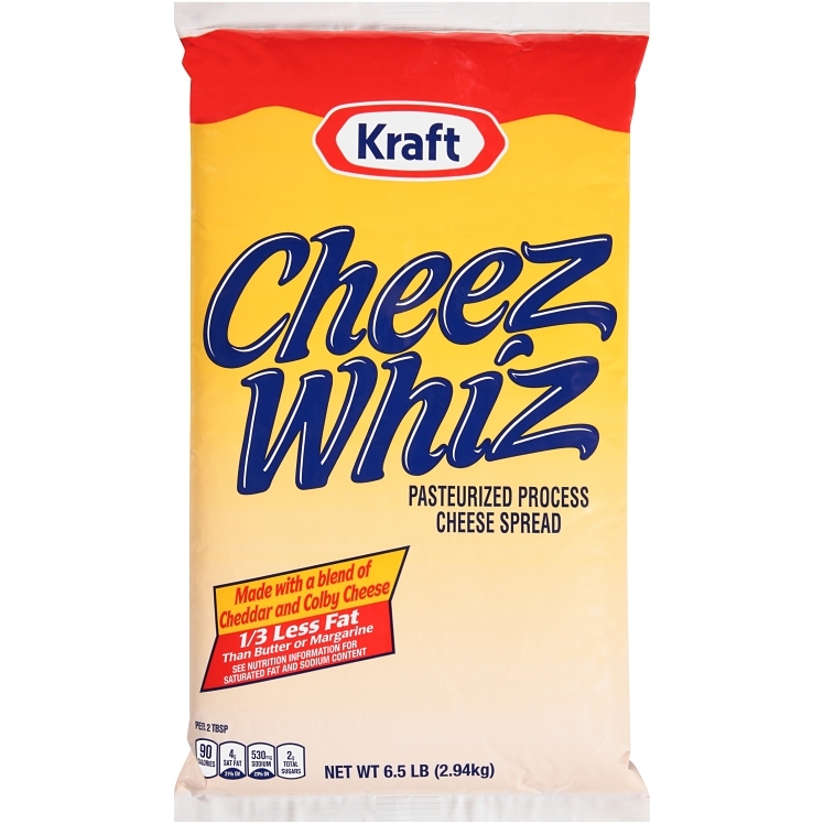 CHEEZ WHIZ CHEDDAR & COLBY CHEESE SAUCE SHELF