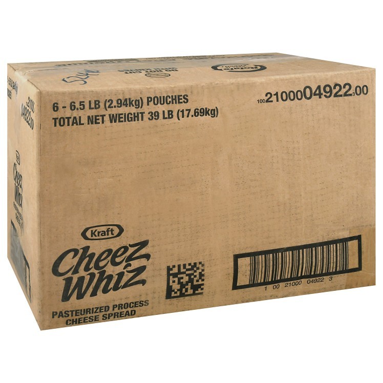 CHEEZ WHIZ CHEDDAR & COLBY CHEESE SAUCE SHELF