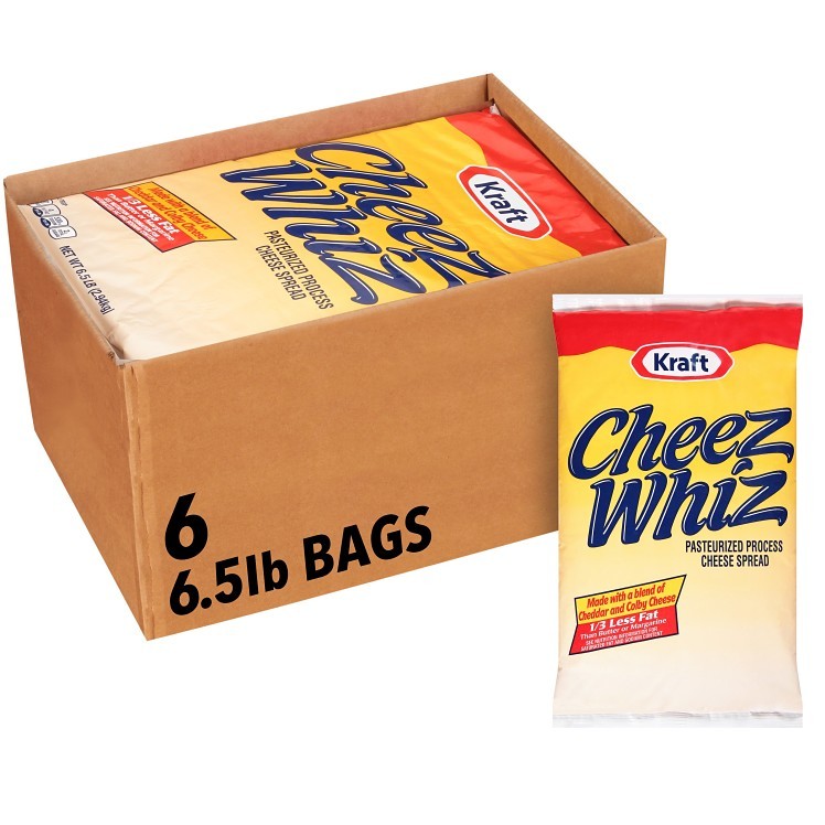 CHEEZ WHIZ CHEDDAR & COLBY CHEESE SAUCE SHELF