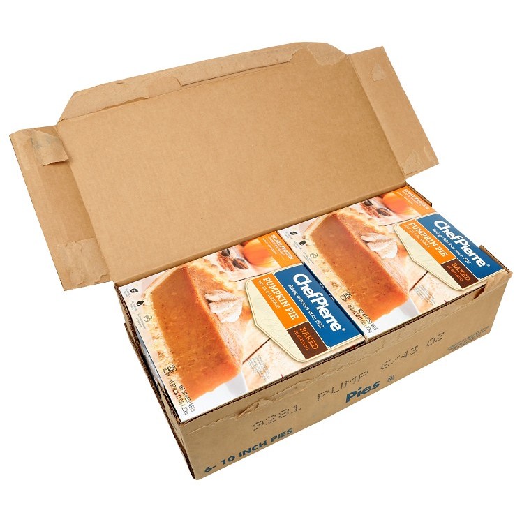 CHEF PIERRE TRADITIONAL PUMPKIN PIE PRE-BAKED 10 INCHES UNSLICED