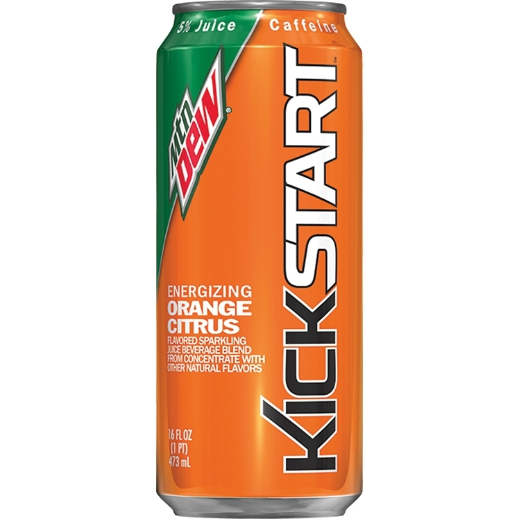 MOUNTAIN DEW KICKSTART ORANGE CITRUS