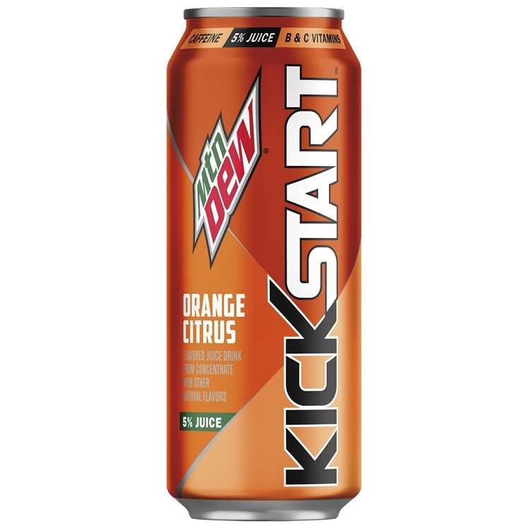 MOUNTAIN DEW KICKSTART ORANGE CITRUS