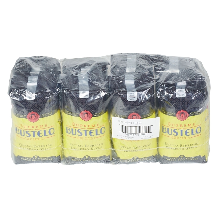 BUSTELO SUPREME DARK ROAST ESPRESSO BEANS VACUUM PACKED