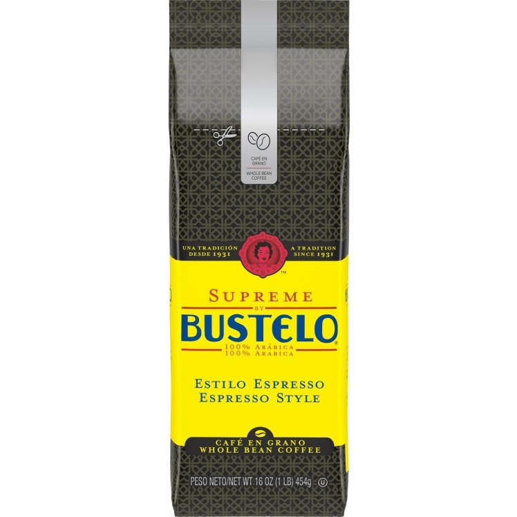 BUSTELO SUPREME DARK ROAST ESPRESSO BEANS VACUUM PACKED