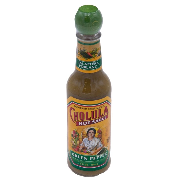 CHOLULA GREEN PEPPER HOT SAUCE 5 OZ