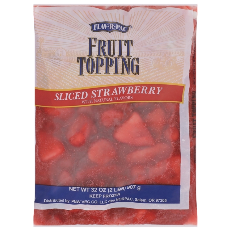 FLAV-R-PAC FROZEN STRAWBERRY FRUIT TOPPING SLICED