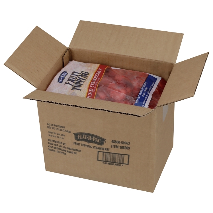 FLAV-R-PAC FROZEN STRAWBERRY FRUIT TOPPING SLICED