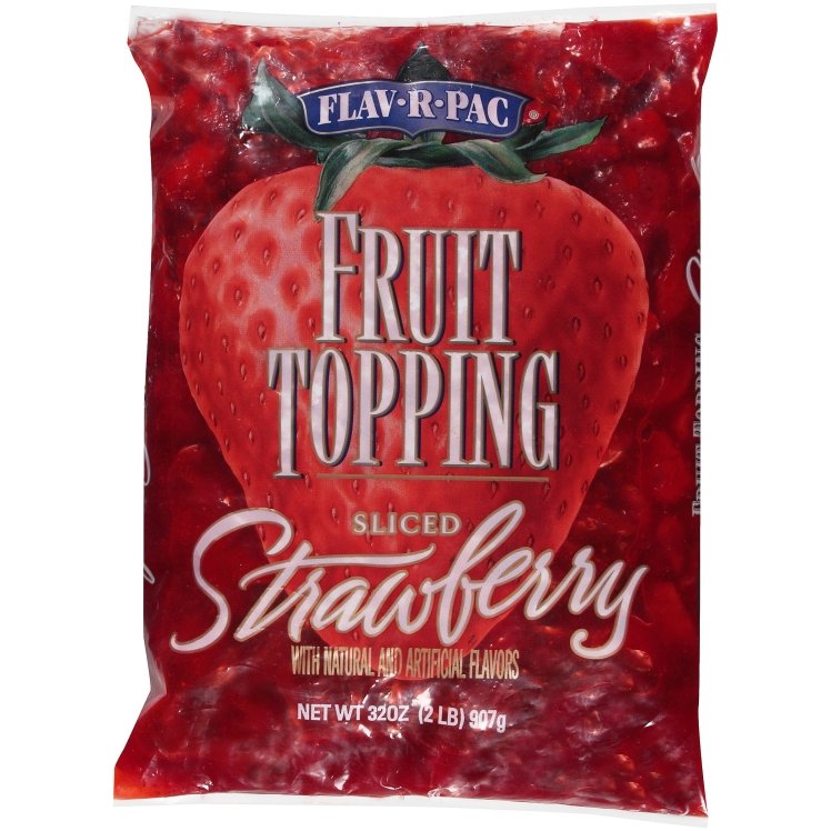 FLAV-R-PAC FROZEN STRAWBERRY FRUIT TOPPING SLICED