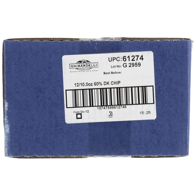 GHIRARDELLI CHOCOLATE 60% BITTERSWEET CHOCOLATE CHIPS