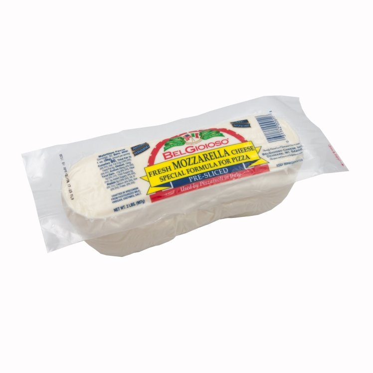 BELGIOIOSO LOW MOISTURE MOZZARELLA SLICED LOG PIZZA FORMULA