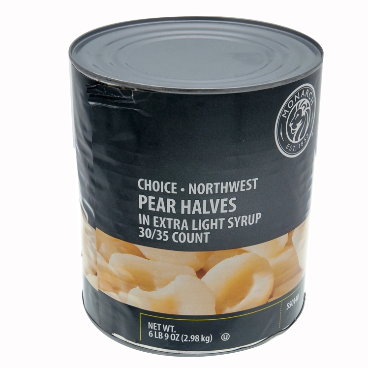 MONARCH BARTLETT PEAR HALVES IN EXTRA LIGHT SYRUP - US Foods CHEF'STORE